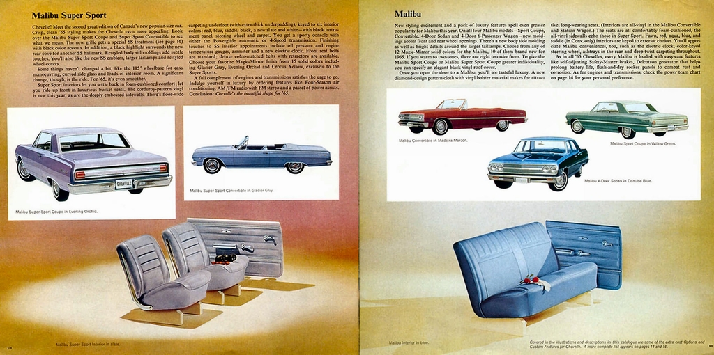 1965 Chev Chevelle Canadian Brochure Page 7